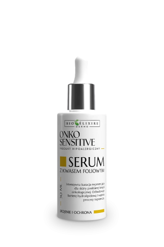 OnkoSensitive Serum do ciała z kwasem foliowym | Specjalistyczne serum regenerująco-naprawcze 50 ml