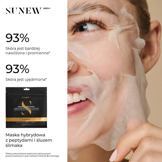 SunewMed+ ESSENCE+ Maska w płachcie z peptydami i śluzem ze ślimaka
