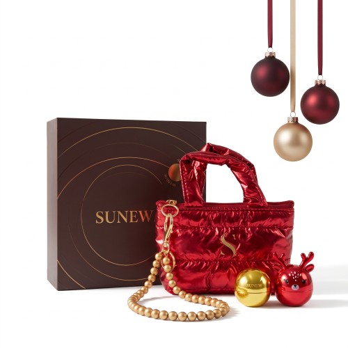 SunewMed+ Zestaw prezentowy Winter Kiss - Duet balsamów do ust z mini torebką