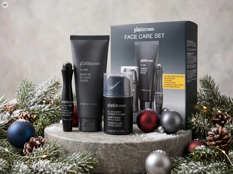 Etre Belle Platin Men Face Care Set - Platynowy zestaw nawilżająco-energetyzujący dla mężczyzn