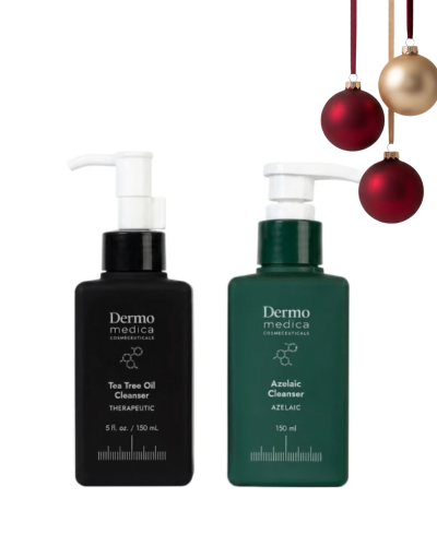Dermomedica - Zestaw do dwuetapowego oczyszczania: Tea Tree Oil 150ml + Azelaic Cleanser 150ml
