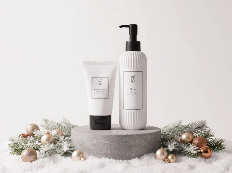 MedMelano Glow Ritual Set | Dwuetapowy zestaw rozświetlający do mycia twarzy: Olejek hydrofilow + Rozświetlający mus