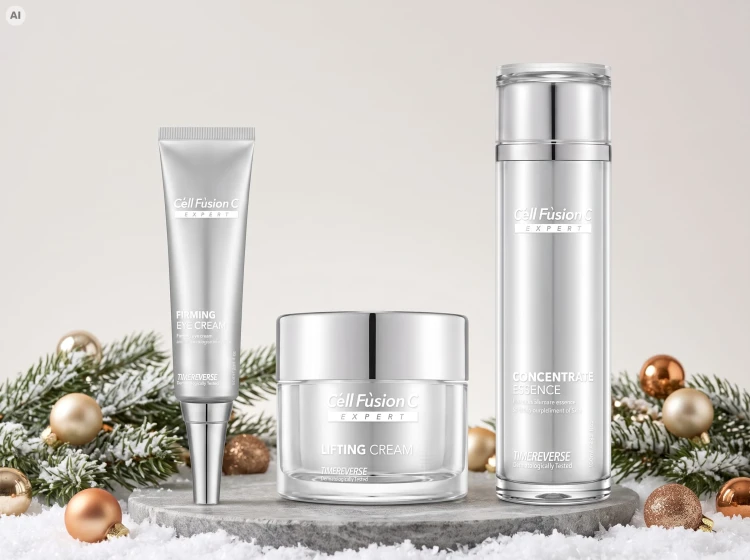 Cell Fusion C Expert Time Reverse Świąteczny Zestaw Liftingujący | Esencja 130 ml + Krem liftingujący 50 ml + Krem pod oczy 20 ml